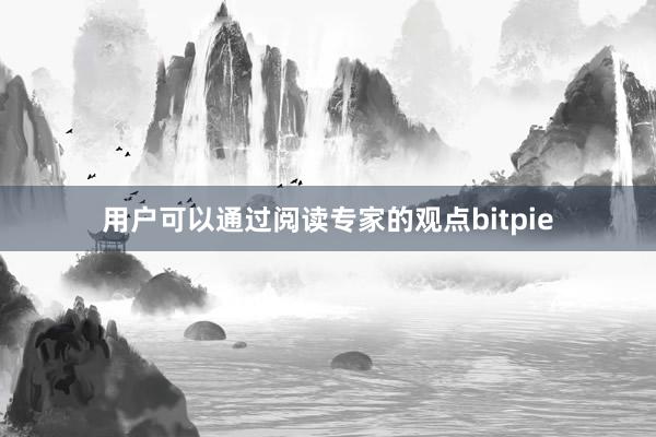 用户可以通过阅读专家的观点bitpie