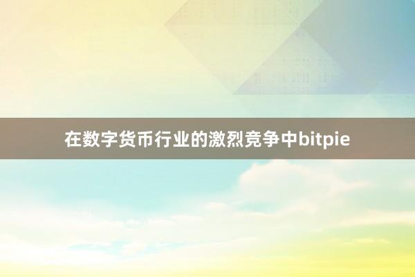 在数字货币行业的激烈竞争中bitpie