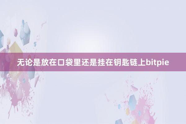 无论是放在口袋里还是挂在钥匙链上bitpie