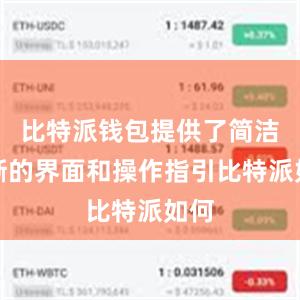 比特派钱包提供了简洁清晰的界面和操作指引比特派如何