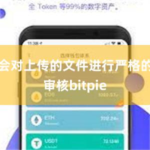 会对上传的文件进行严格的审核bitpie