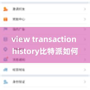 view transaction history比特派如何