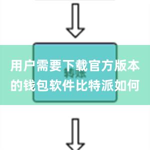 用户需要下载官方版本的钱包软件比特派如何